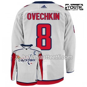 Lasten NHL Washington Capitals Pelipaita ALEX OVECHKIN 8 Adidas Valkoinen Authentic